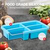 Silicone Tray with Lid for Freezer, Durable Freezer Containers, Silicone Mold for Soup Sauce Stew and Food Storage