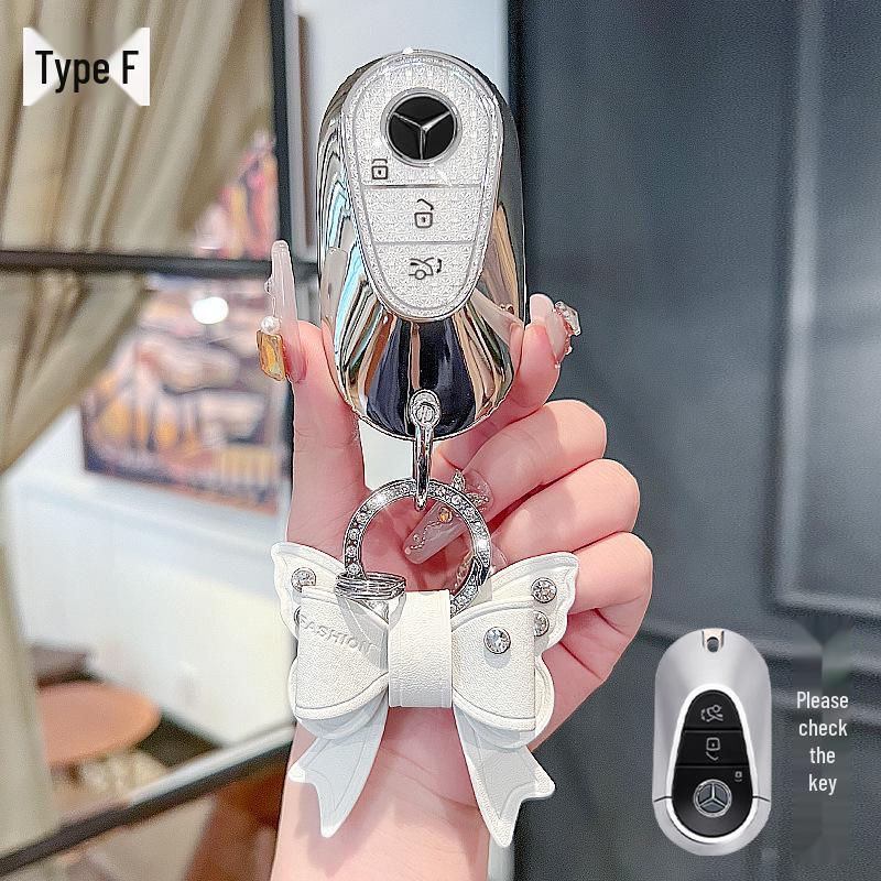 Чехол для ключа Mercedes-Benz для модели E300L/E260/C260L 2025 года с пряжкой, Чехол для GLC300L и Пряжка для автомобиля S-класса