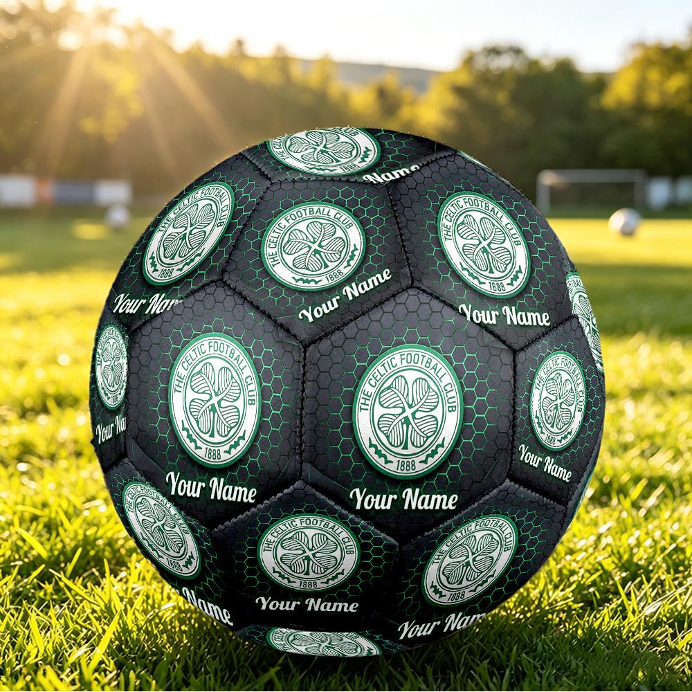 Персонализированный футбольный мяч размера 5 с узором Celtic FC для игры на открытом воздухе Спортивный мяч Подарок