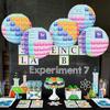 Periodic Table of Elements Lantern Educational Science Theme Chemistry Chart Round Paper Lantern for School Classorom Decor