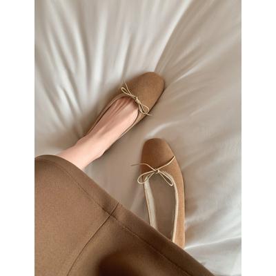 [] Первая встреча со снегом~ Балетки на плоской подошве из шерсти мериноса, женские туфли