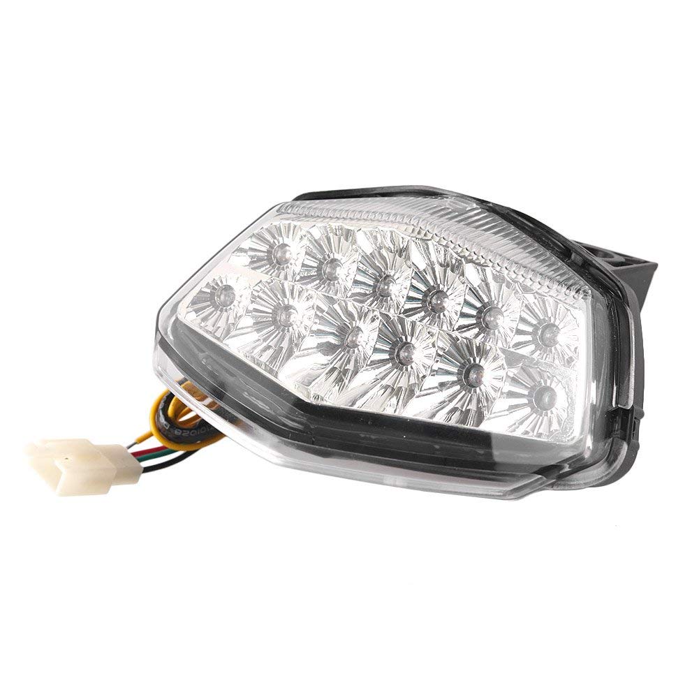 Светодиодный задний фонарь для мотоцикла Karun со встроенным указателем поворота, прозрачная линза, совместим с Kawasaki для Ninja250R 08-12 годов