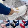 Women Chunky Sneakers  4 Color Solid Color Platform Shoes Thick Bottom Zipper Women's Vulcanized Shoes Sneakers