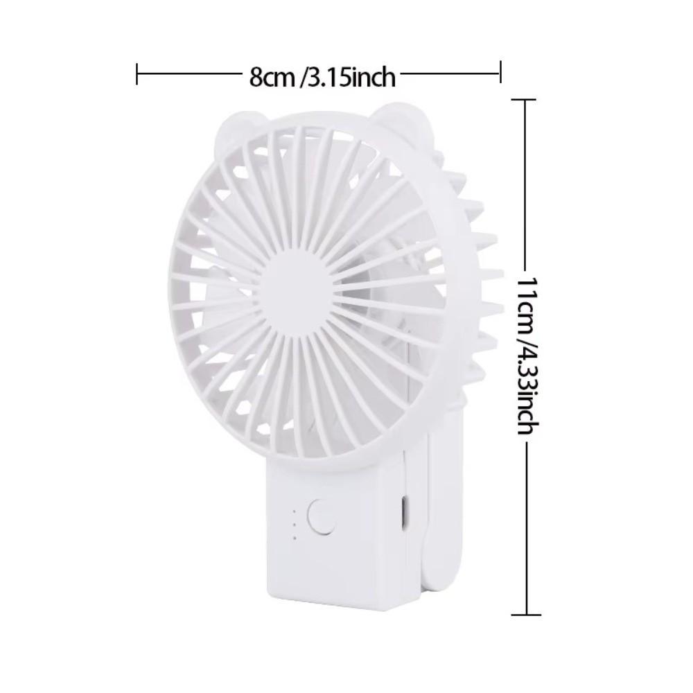 USB Rechargeable Portable Fan Air Cooler Handheld Fan Foldable Fan for Camping Office Outdoor