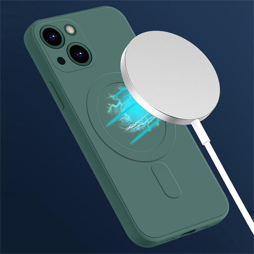 Силиконовый чехол для телефона с ремешком на запястье для iPhone 13 14 15 16 Pro Max 12 11 X XR XS 7 8 Plus SE для магнитного беспроводного зарядного чехла Magsafe