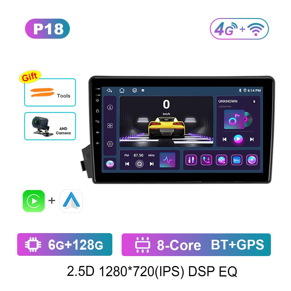 Carplay Автомобильный Радио Мультимедийный Плеер WiFi для SsangYong Actyon C100 2005 - 2011 GPS Navi 4G HD Экран Android Система Головное Устройство