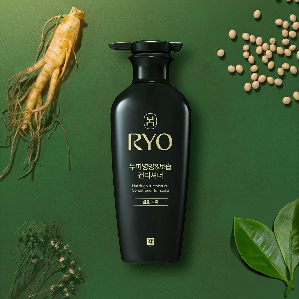 Ryo Кондиционер для питания и увлажнения кожи головы_Ферментированный зеленый чай 400 мл