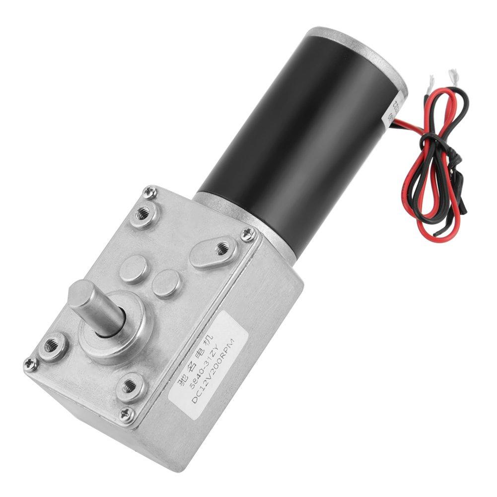 Hilitand Geared Motor DC 12v 200rpm Turbo Worm Geared Motor Permanent Magnet Reduced Motor ZY 5840-31