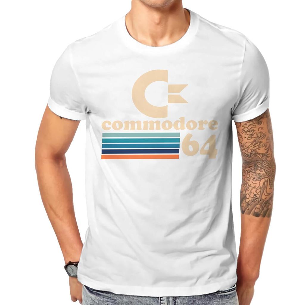 Commodore 64 Computers T Shirt Homme Unisexs Tshirt Cotton Unisex Clothing