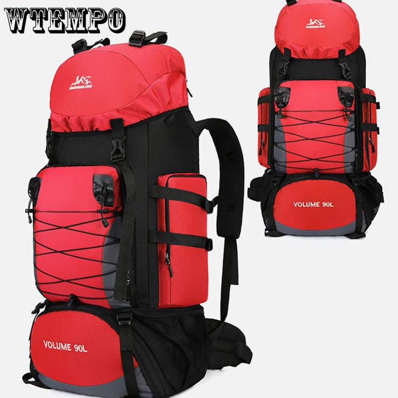 90L большой походный рюкзак, дорожная сумка, мужской и женский багаж, сумки на плечо для пешего туризма, альпинизма, треккинга, мужская дорожная сумка