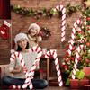 Inflatable Candy Canes Balloons for Christmas Decorations Large Candy Sticks with Red And White Stripe for Xmas Indoor Outdoor Holiday Yard Pool Beach