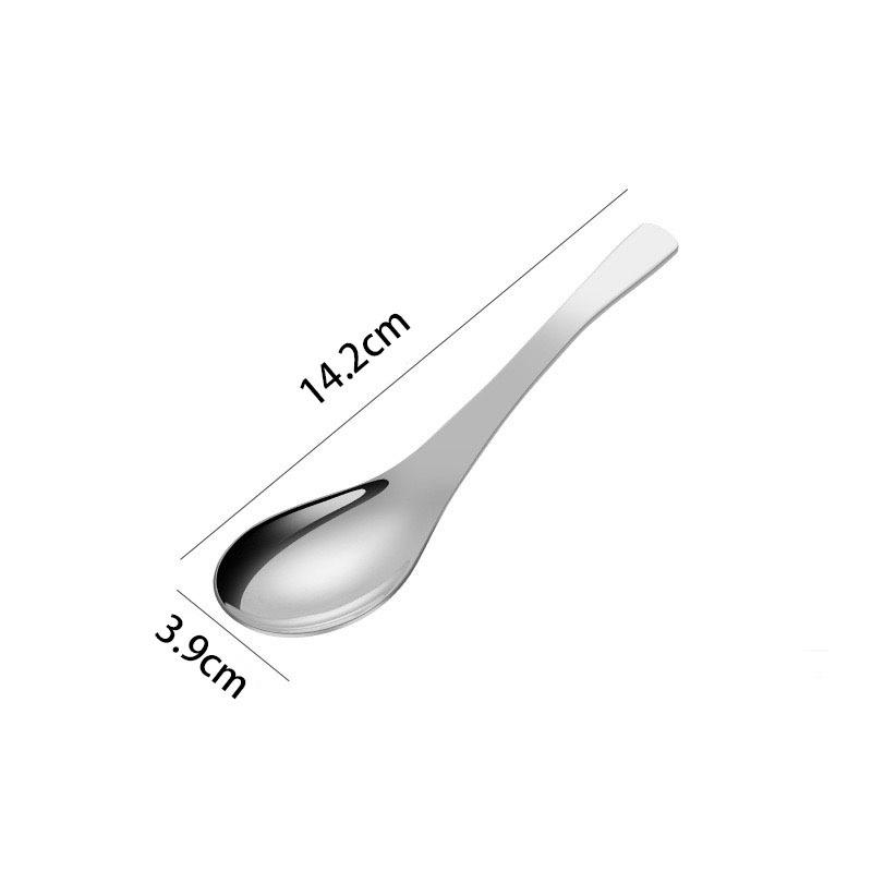 316 Stainless Steel Baby & Children's Soup Spoon - Durable Tableware for Home or Hotel Use, Customizable with Logo.