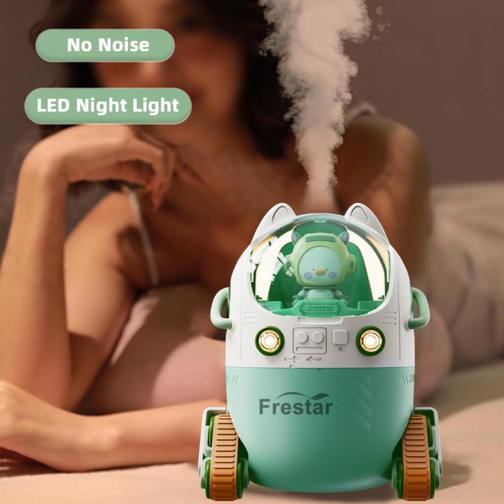 Мини USB увлажнитель воздуха 250 мл с 7-цветным светодиодным ночником, маленький для , растений, спальни, офиса, стола, детской комнаты, без ванны