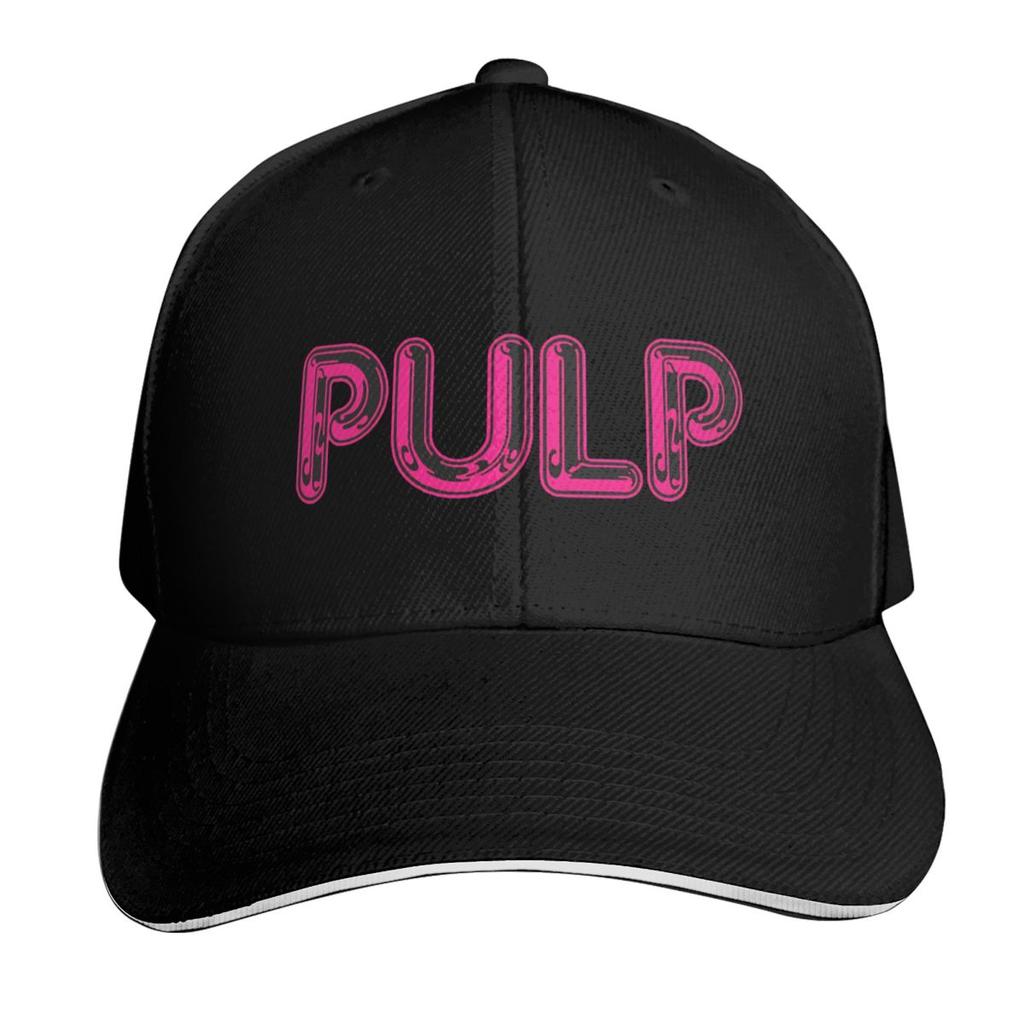 Кепка с логотипом рок-группы Pulp Модная повседневная бейсболка Регулируемая кепка Хип-хоп Летняя Унисекс Бейсболки