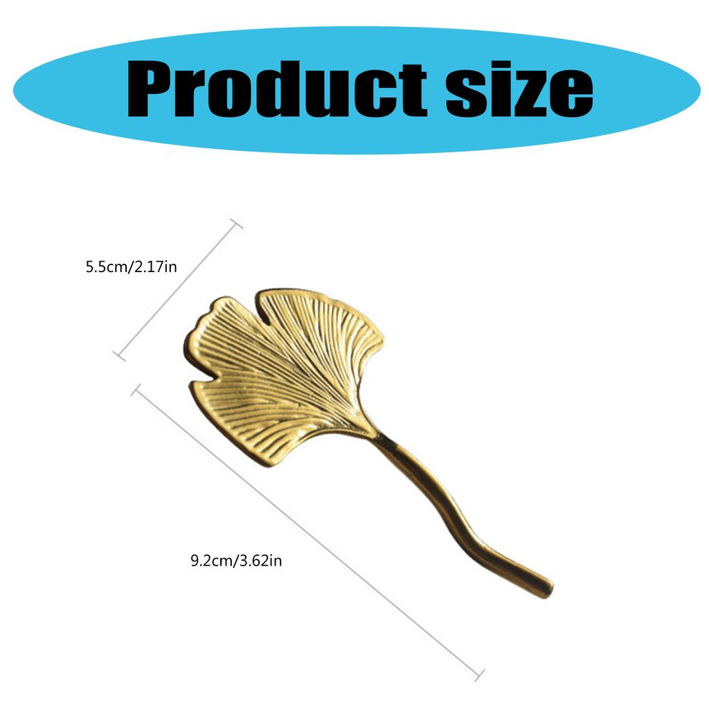 Подставка для палочек из нержавеющей стали в форме листа гинкго, подставка для ложек на обеденный стол, подставка для столовых приборов