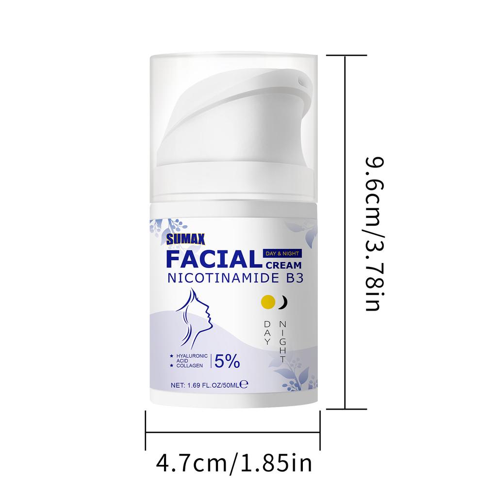 C50мл Крем для лица с ниацинамидом B3 Гладкий Нежный Сияющий и Прозрачный Быстрое Впитывание Кожей Ретинол Антивозрастная Сыворотка