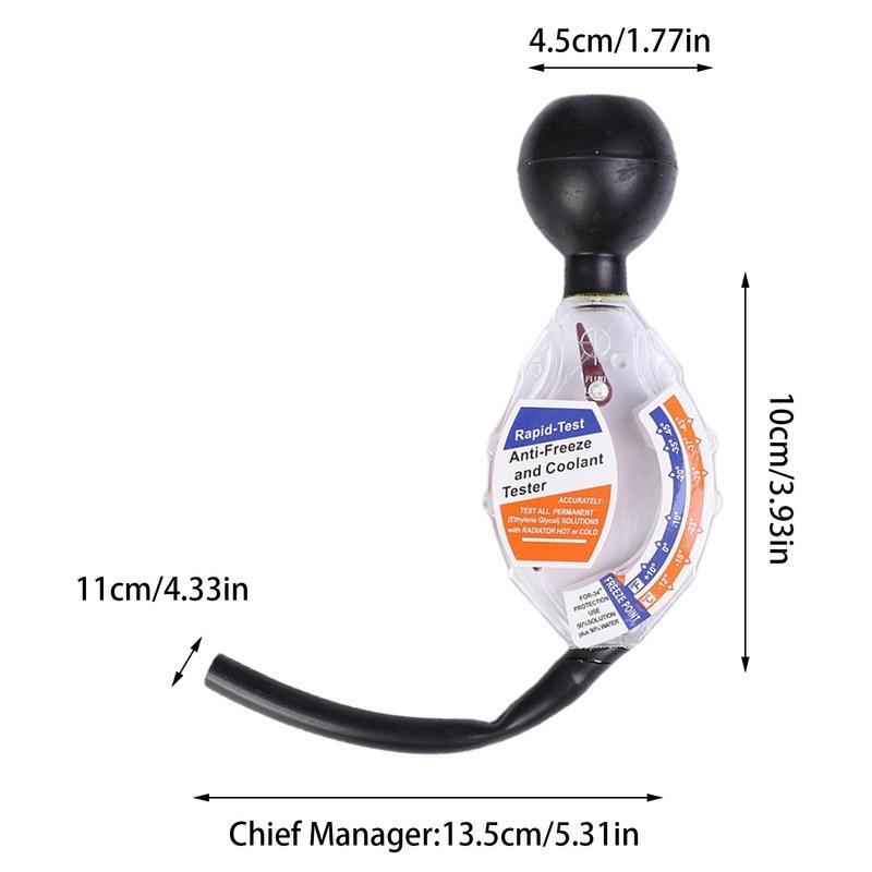 Тестер охлаждающей жидкости антифриза, быстродействующий измеритель точки замерзания, тестер антифриза, компактный тестер охлаждающей жидкости, рефрактометр для антифриза