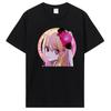 Oshi No Ko Japan Anime T-shirt Cute Ai Ruby And Aqua T Shirt Women Unisex Cotton Tshirt Tee Kawaii Casual Tees Harajuku Streetwear