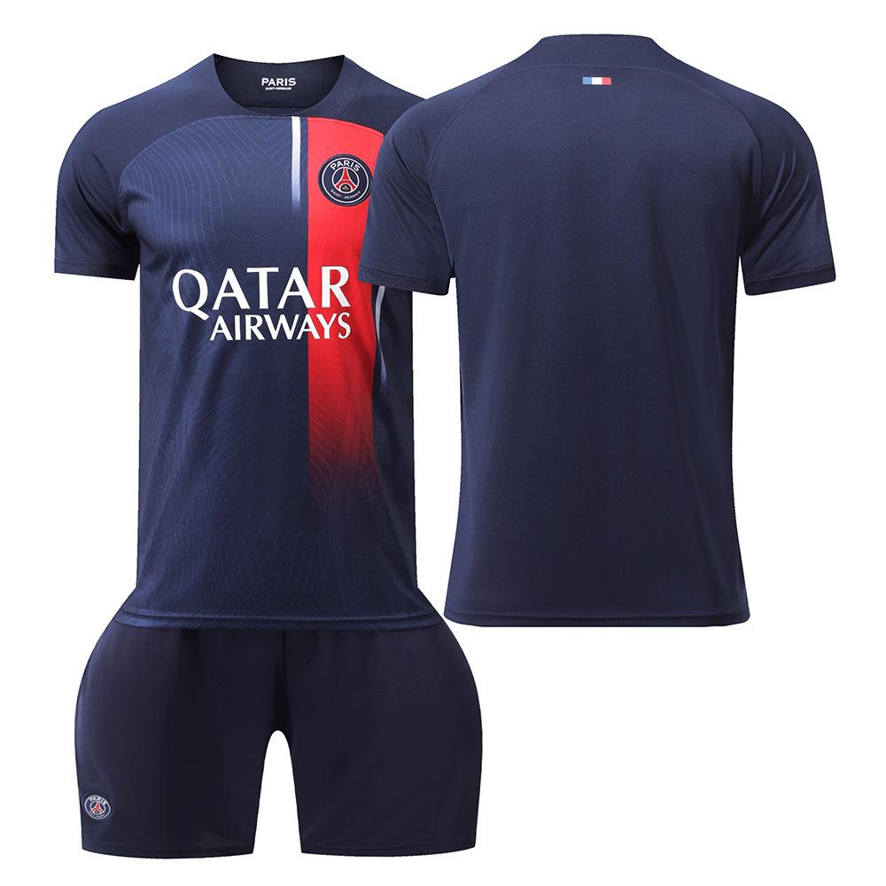 24-25 Paris Saint-Germain Home/Away Short-Sleeve Soccer Jersey—Breathable, Quick-Dry Set