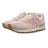 New Balance NB 574 Lightweight Abrasion Resistant Low top Running Shoes Women's Pink Brown WL574RCF(Team652-NB)