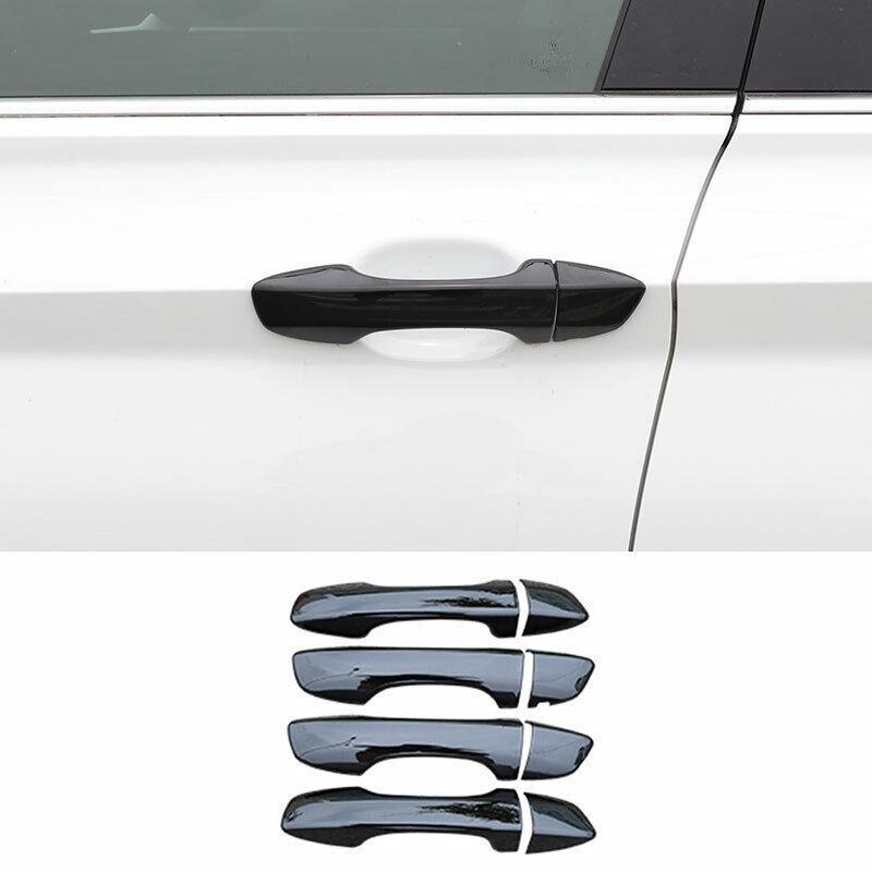 Exterior Outside Door Handle Trim For Volkswagen Jetta Mk7 2019-2023 ABS Black