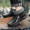 Мужские резиновые сапоги с высоким верхом, водонепроницаемая обувь, нескользящие, водонепроницаемые, рабочие, кухонные, строительные, износостойкие и мягкие сапоги
