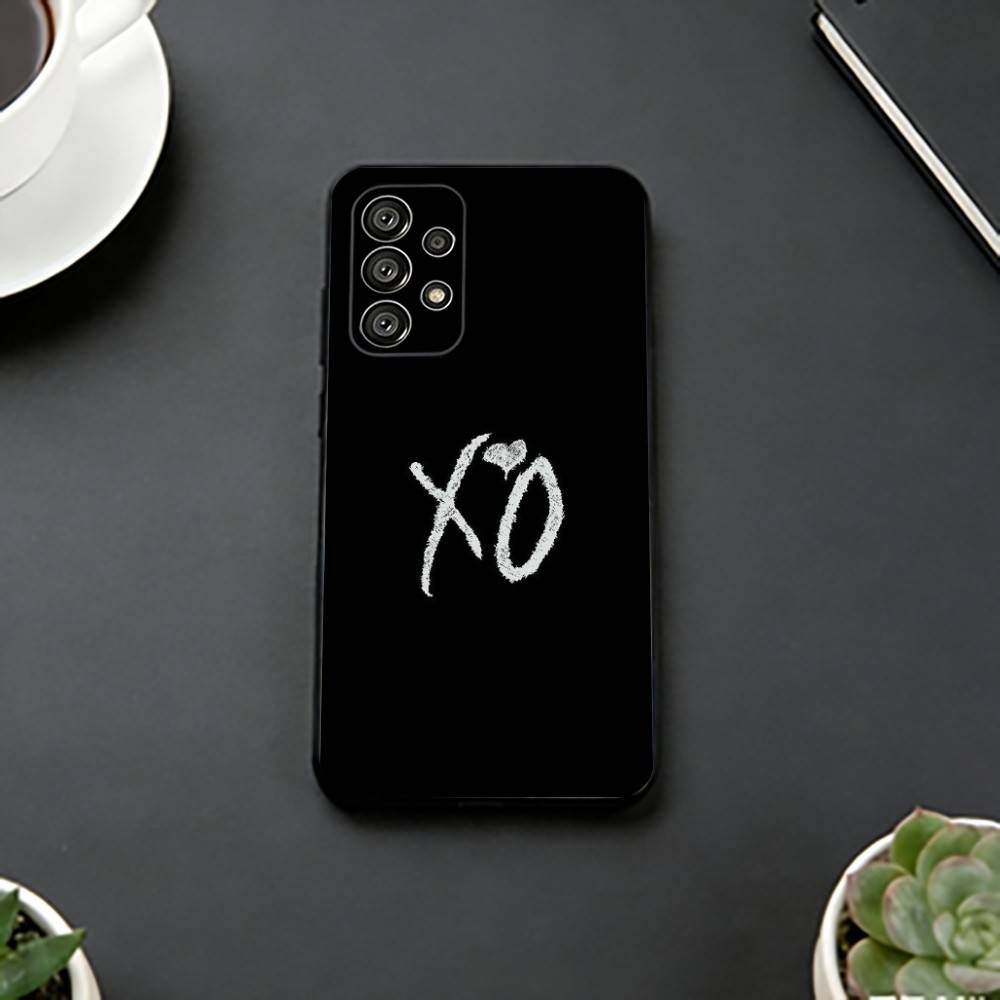 Чехол для телефона W-Weeknd X-XO Черный Силикон Мягкий Для Samsung S25,S24,S21,S22,S23,S30,Ultra,S20,Plus,Fe,Lite