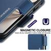 Luxury Business Flip Card Slot Wallet Pen Holder Leather Case for IPhone Duo Ultra 18 Fold Wide Mangnetic Closure Stand Cover