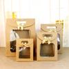Square Shape Gift Packaging Bag Paper Paper Bag Large Capacity Hand Gift Bag