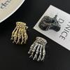 Zinc Zinc Zinc Alloy Skeleton Hand Hair Claw Hollow Metal Hair Claw Simple Ghost Paw Hair Claw  Girl