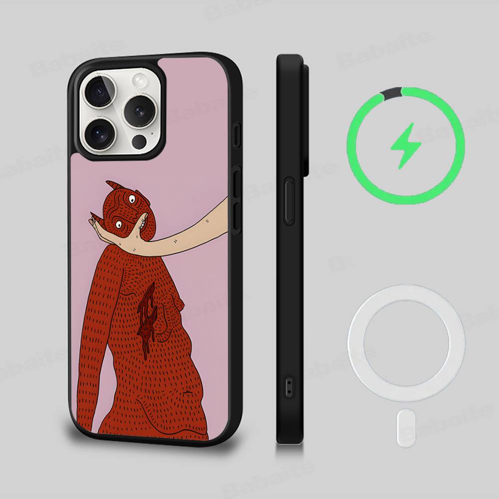 Магнитный чехол для телефона с принтом Polly Nor Для IPhone 17 Pro Max 16 15 14 Plus 13 12 11 Pro Max Для обложки Magsafe
