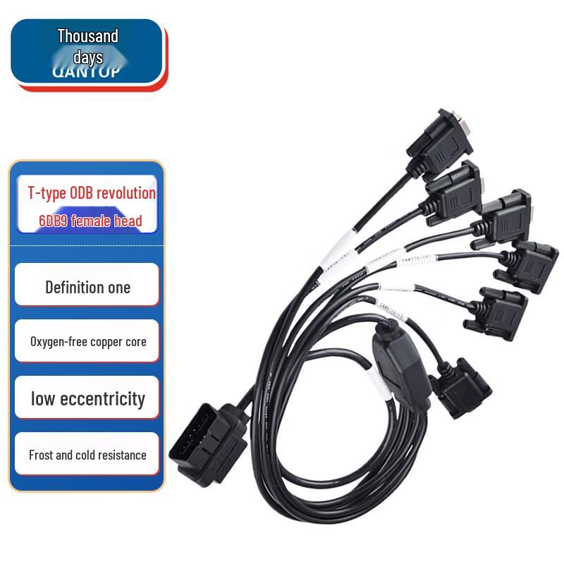 Кабели-шлюзы Qantop Car OBD на DB9/Ethernet