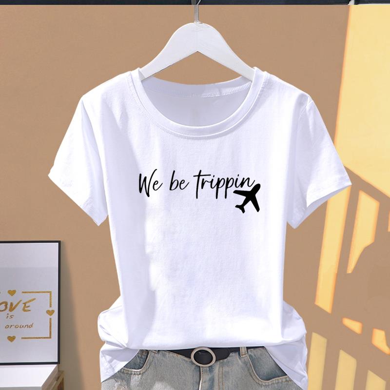 (Asian Size) Graphic Tee T Clothing Love Sweet Letter Style Casual Fashion Print Female Casual Women's Top Lady Short Sleeve T-shirt