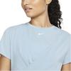 Nike Crop Tops Women's Blue Crew Neck Moderate DD4922-494