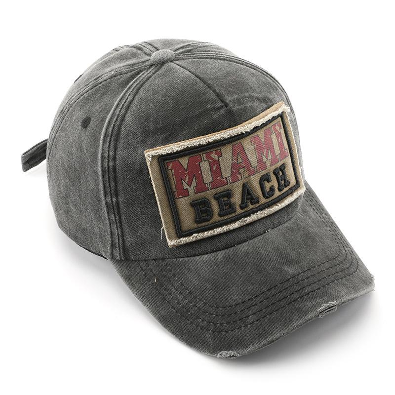 Стираная и старая ретро женская нашивка, кепка с буквами, мужская для путешествий на улице, солнцезащитный крем, козырек от солнца, бейсболка