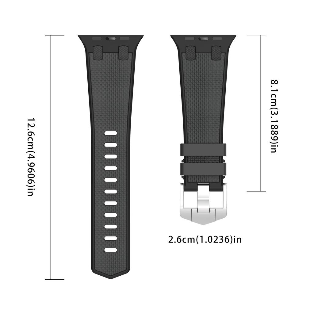 Подходит для AppleWatch789 поколения ультра1/249 мм SE, силиконовый яблочный дуб, ремешок в виде яблока.