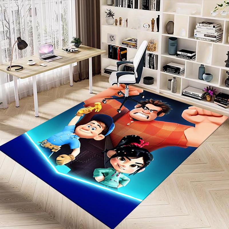 Ralph Breaks Internet Carpet For Playroom Bedroom Living Room Sofa Home Decorkids Game Area Rug Nonslip Floor Mat