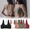 Women's Wire-Free Seamless Bra Breathable Underwear Lightweight Comfortable Removable Padded Bra