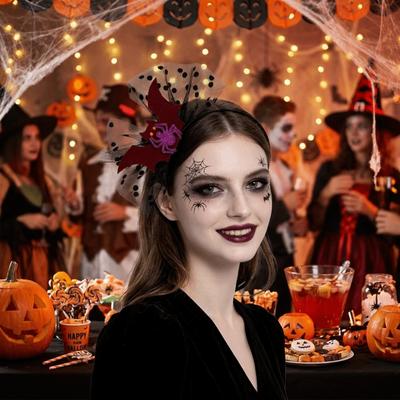 Polka Dot Halloween Polka Dot Headband Cartoon Bat Spider Headband Party Costume Headwear