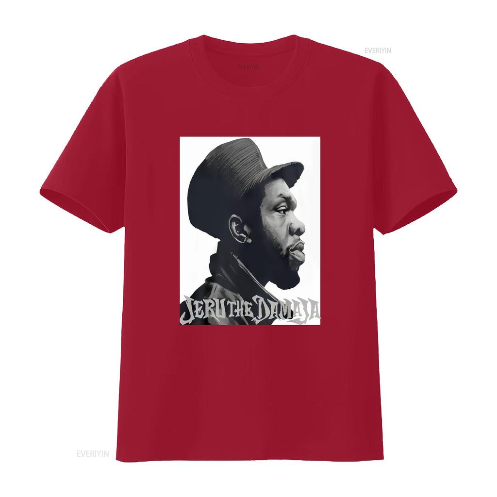 Hip Hop Jeru The Damaja Black T Shirt Size S 5xl Vintage Washed Graphic Designer Clothes Soft Breathable Top For Everyday Wear