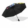 Monsters, ScientistThemed Automatic Opening and Closing Umbrella 8 Ribs, Suitable for Leisure and Going Out, Outdoor Accessory, Gothic Sty