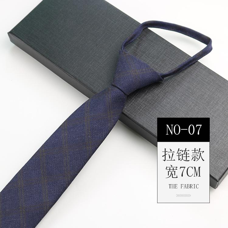 Галстук из хлопка мужской британский ретро клетчатый костюм джентльмена свадебный без узла на молнии узкий галстук