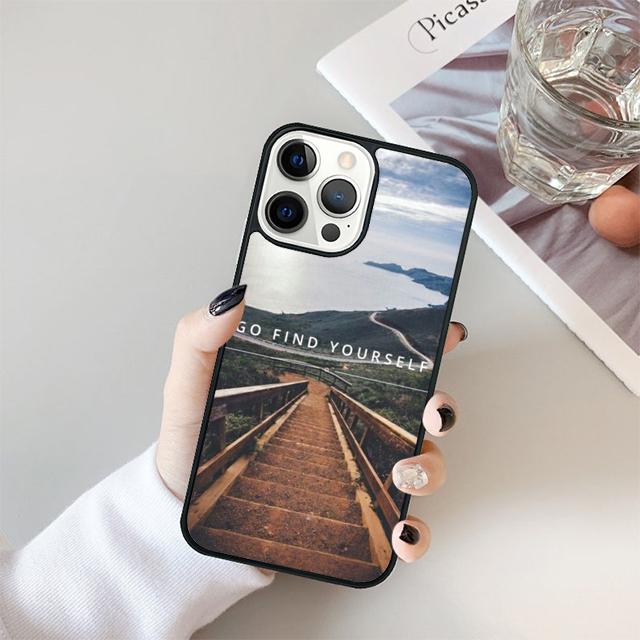 Путешествия горы море пляж цитаты Чехол для iPhone 17 Air 15 16 14 13 12 Pro Max 11 Pro Max Plus Чехол для телефона Coque