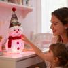 Рождественские украшения снеговики для дома, праздничное украшение с LED-подсветкой, деревенская праздничная кукла для дома, офиса, спальни, книжной полки
