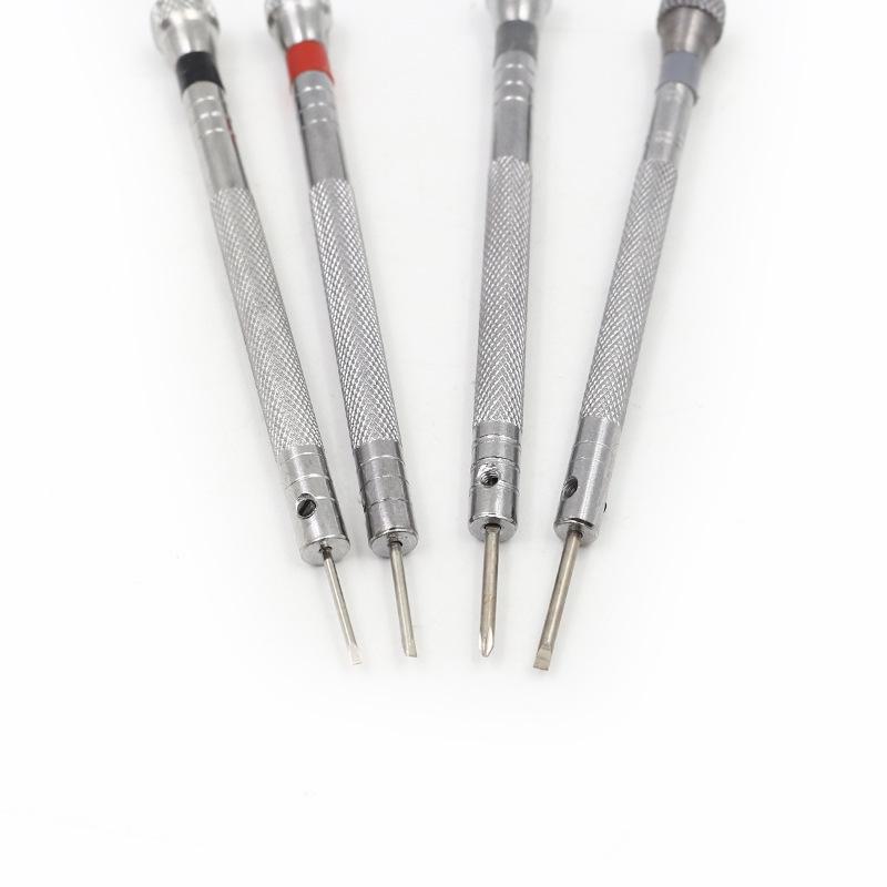 High-Quality Watch Repair Tool Set: Flat & Cross Screwdrivers, Strap & Back Cover Removal Tools