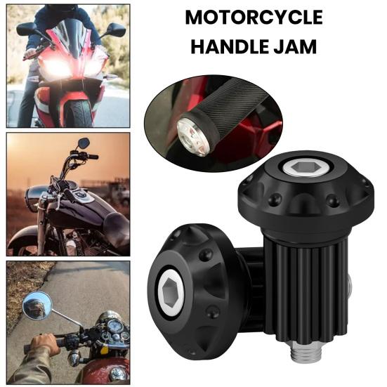 1 Pair Motorcycle Handlebar End CNC Aluminum Alloy Universal Motorbike Scooter Grip Handle End Plug Trim Cover Modification Accessories