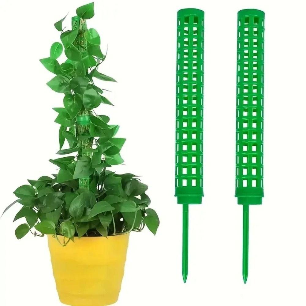 2pcs Quality Flower Vines Climbing Plant Support Trellis Hollow Plastic Water Moss Column Pole Gardening Tool Plant Stakes Plant