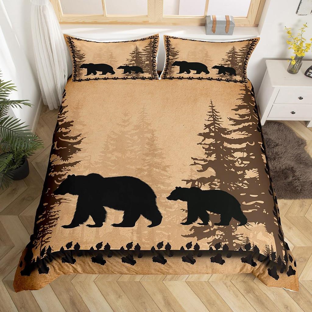 Wildlife Duvet Cover Set For Teens Adults Queen King Size Quilt Covers Lightweight Down 2 Pillowcases 1 Duvet Cover No Comforter