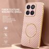 Чехол для Motorola Edge 70 5G с текстурой из углеродного волокна, гальванизированный ТПУ, задняя крышка телефона