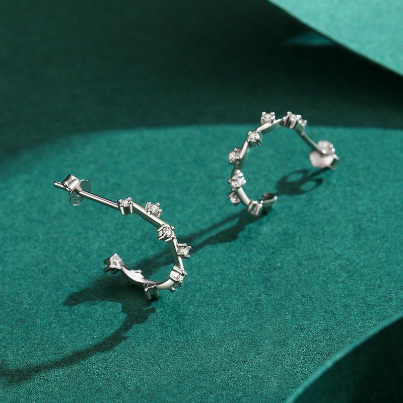 Tancise 925 Sterling Silver Zircon Earrings Drop Earrings For Women Wedding Party Gifts